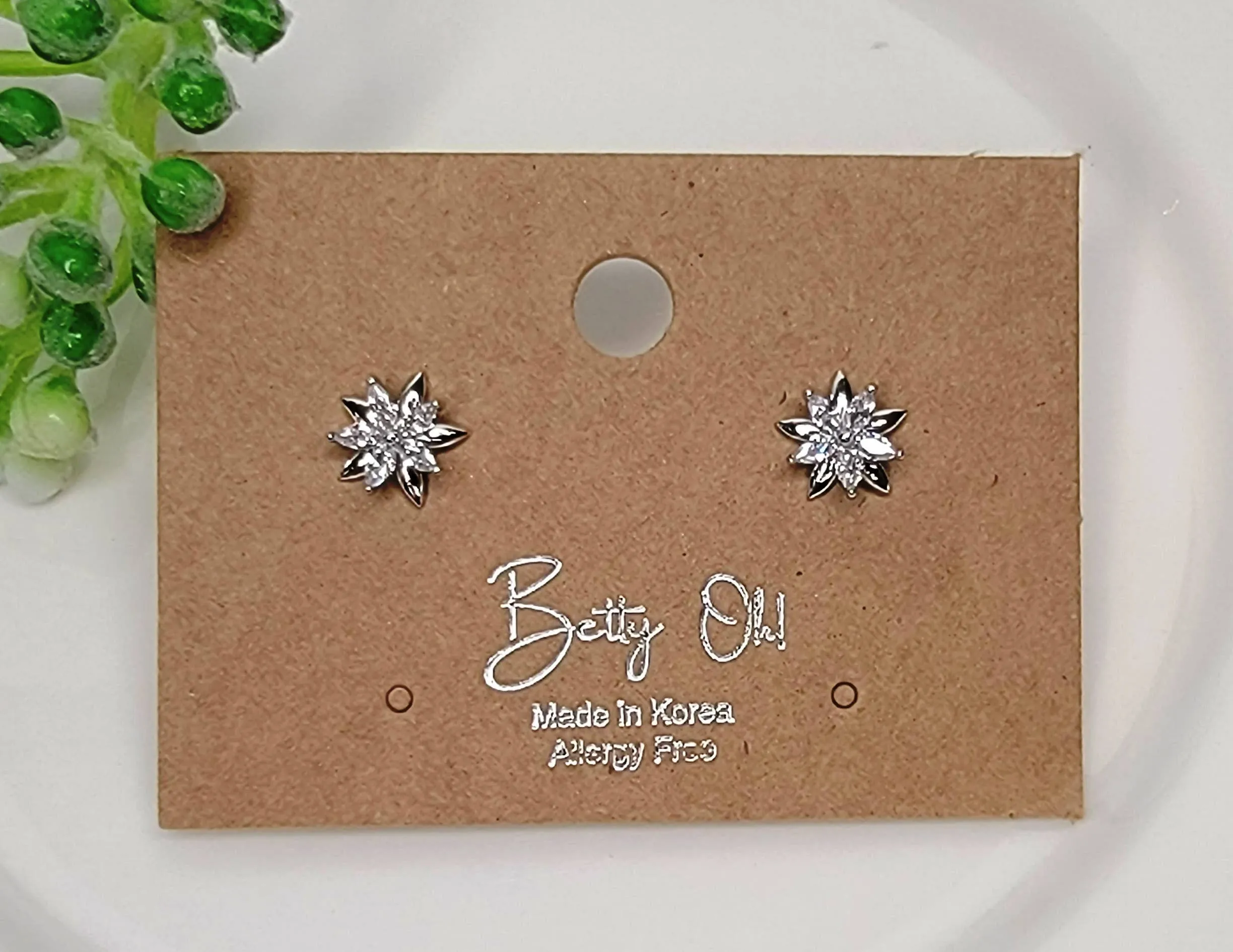 Double Star Post Earrings