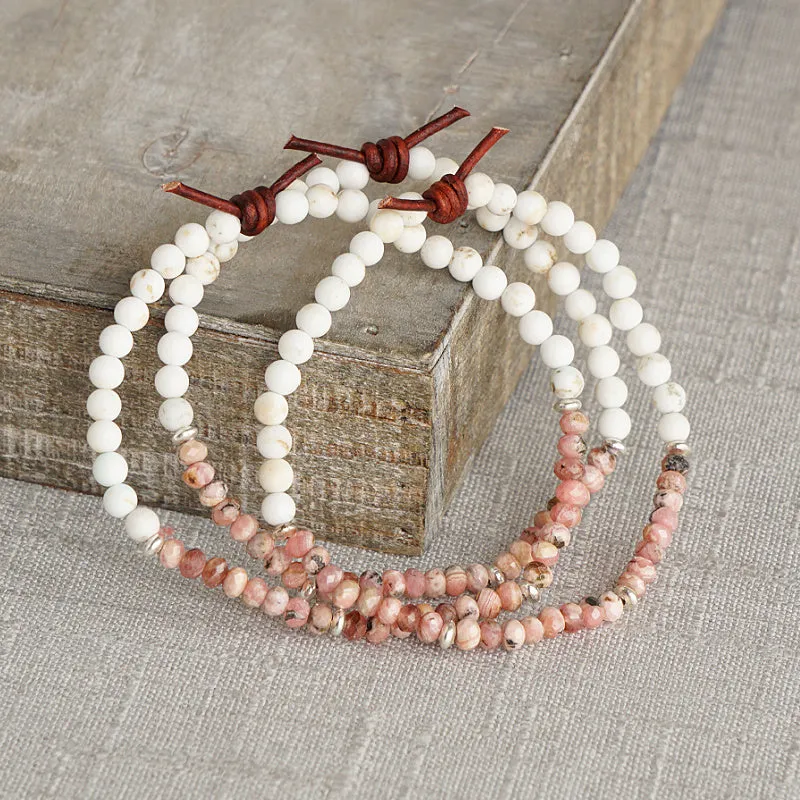 Dream Big Bracelet - Rhodocrosite | Tiny Stacker