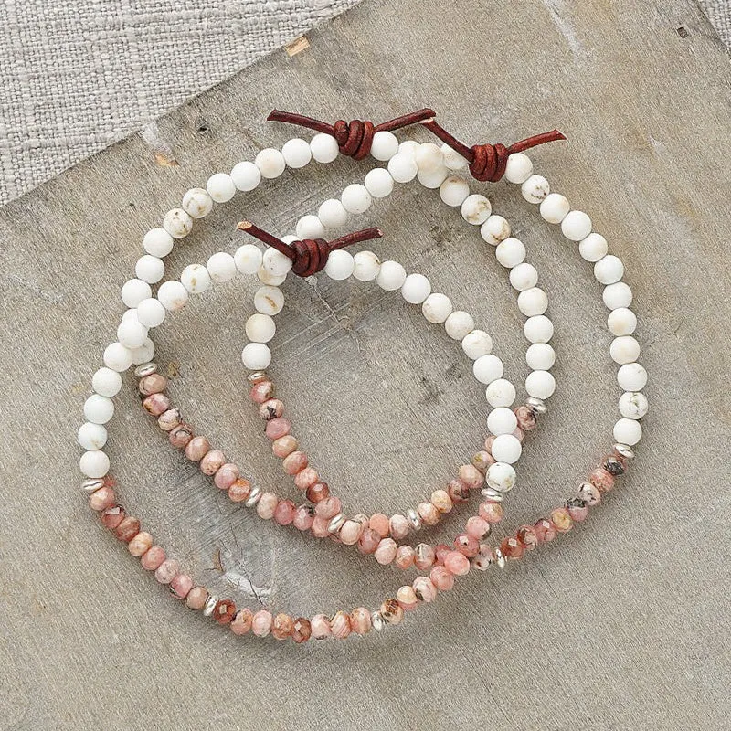 Dream Big Bracelet - Rhodocrosite | Tiny Stacker