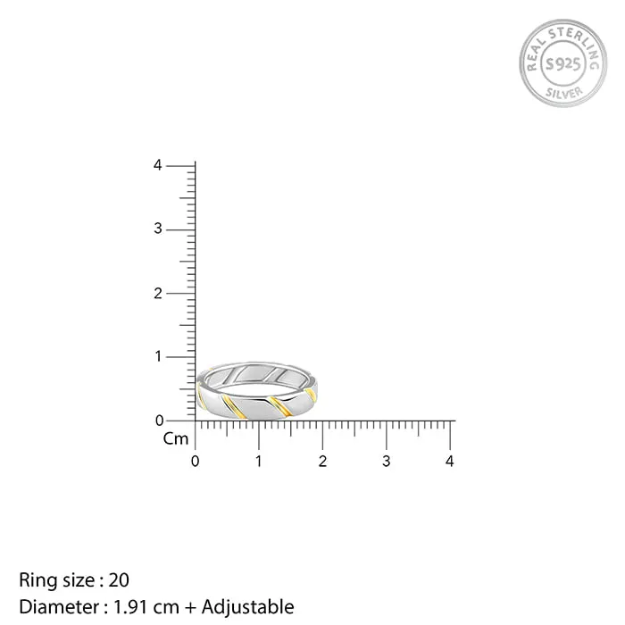 Dual Tone Charismatic Ring For Him