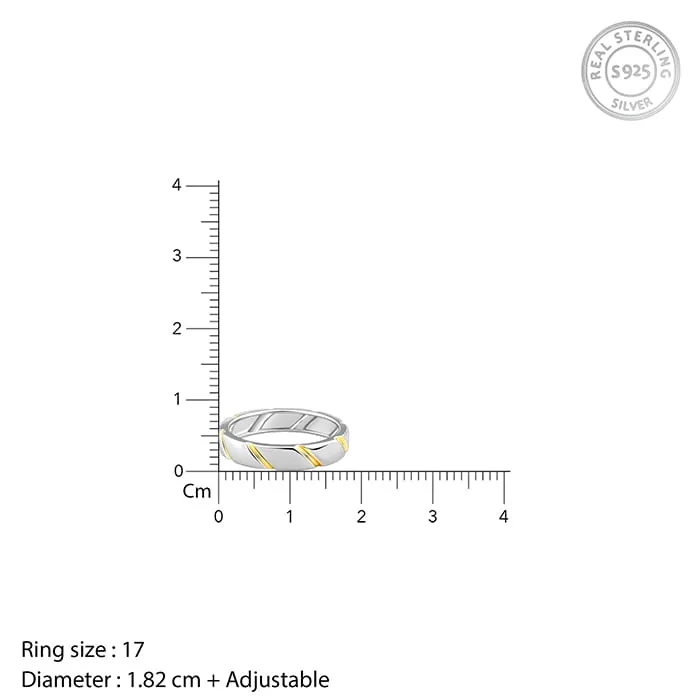 Dual Tone Charismatic Ring For Him