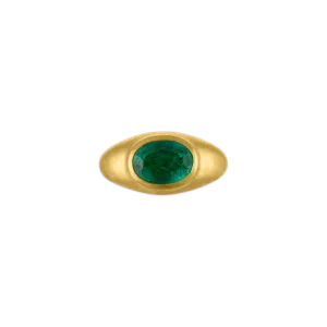 Emerald Faceted Roz Ring