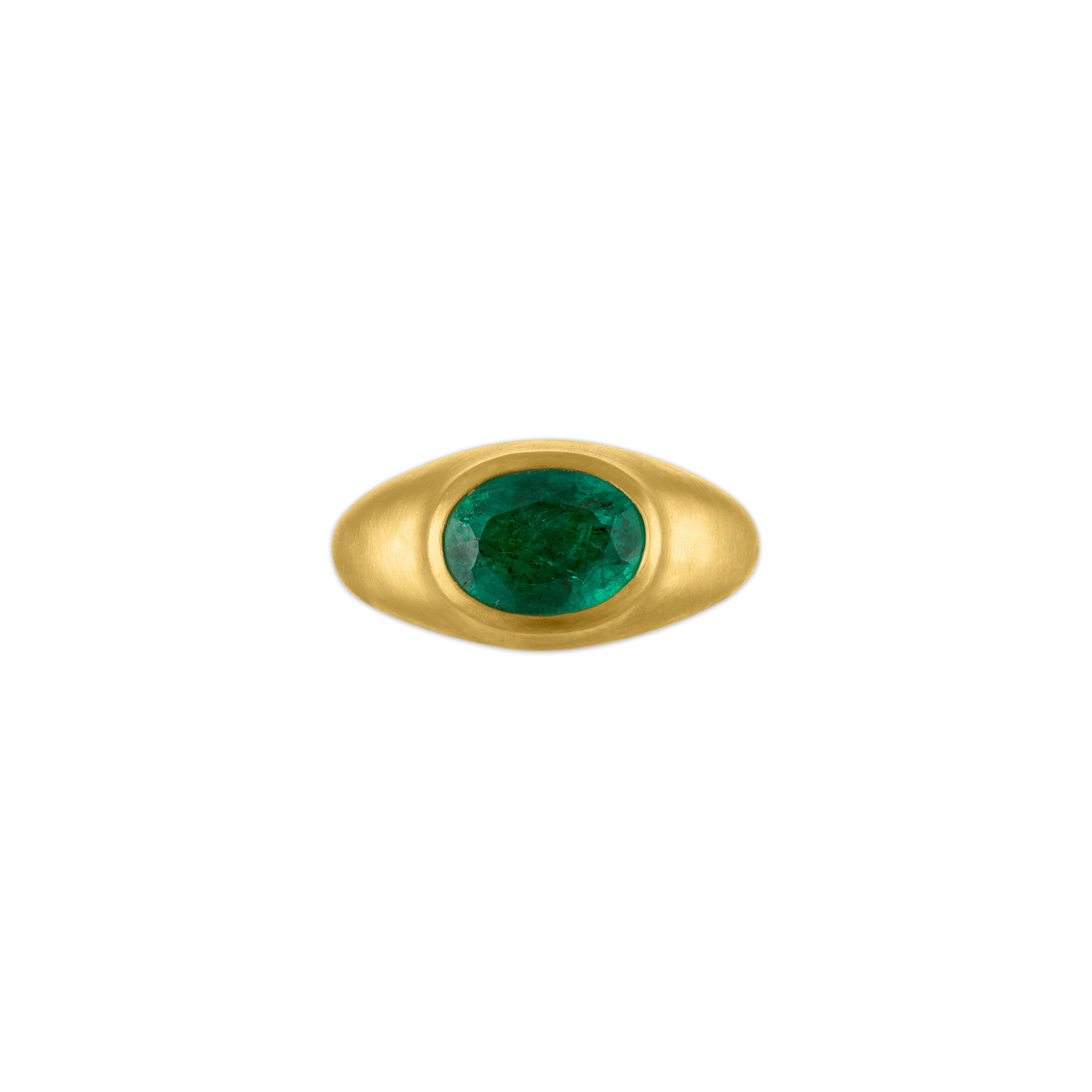 Emerald Faceted Roz Ring