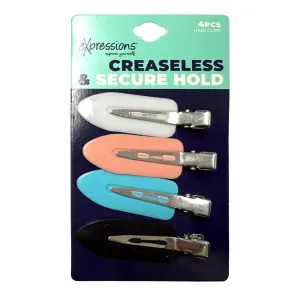 Expressions Dent Free Hair Clip 4pcs