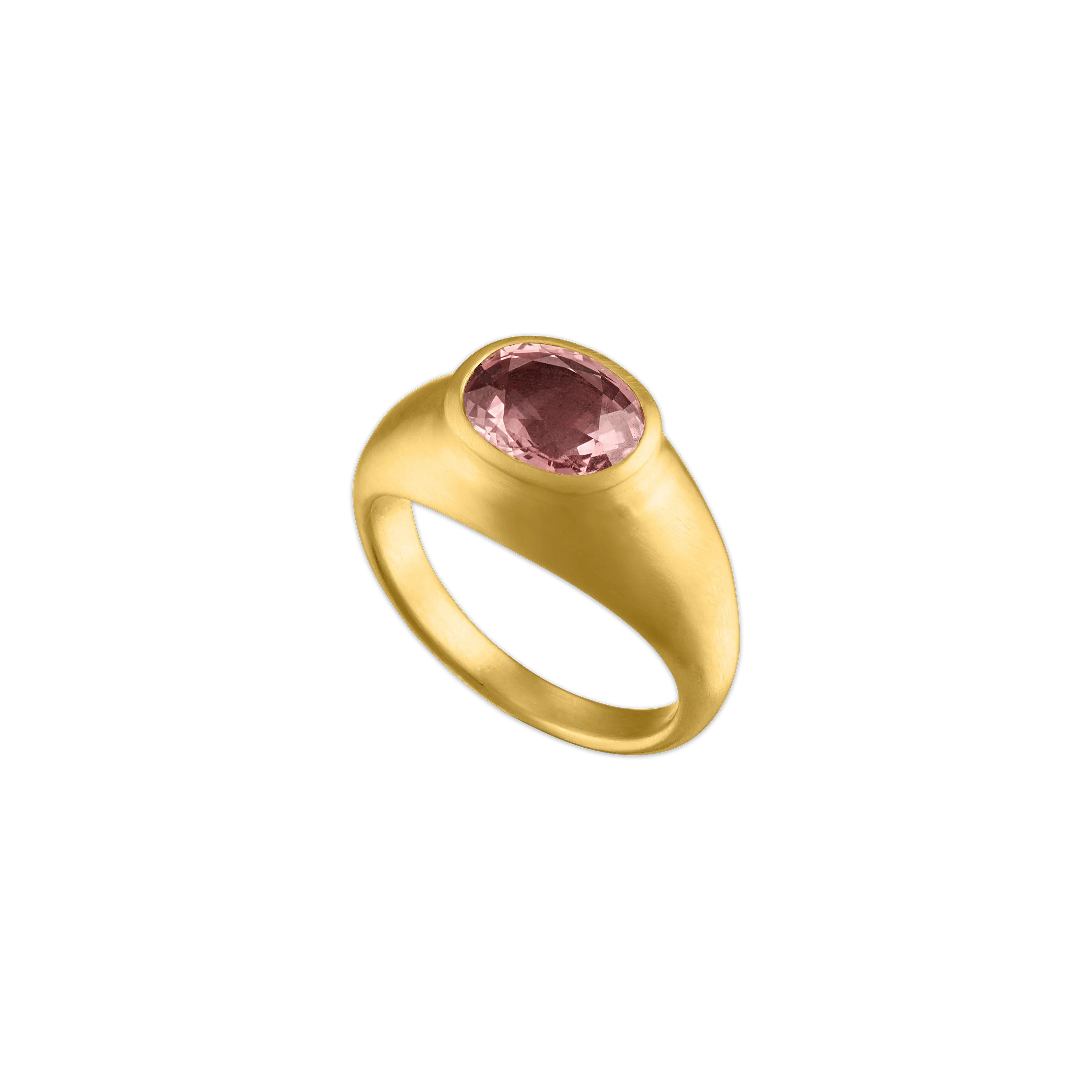 Faceted Pink Sapphire Roz Ring