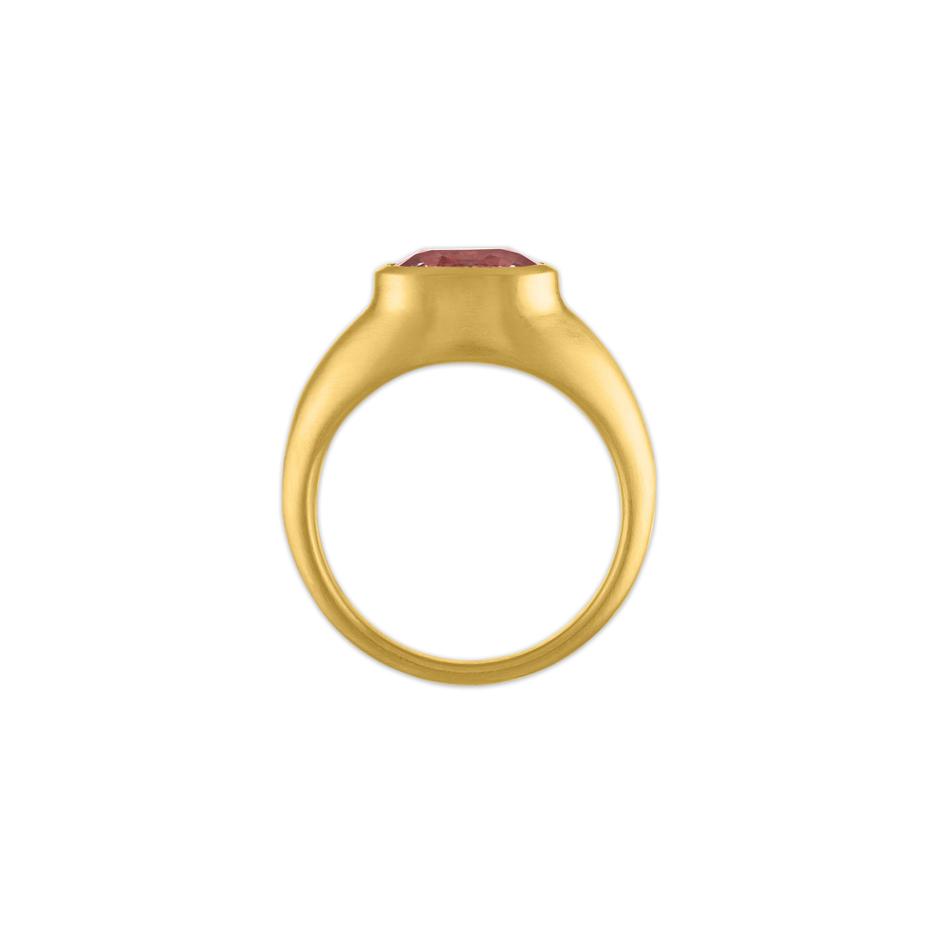 Faceted Pink Sapphire Roz Ring