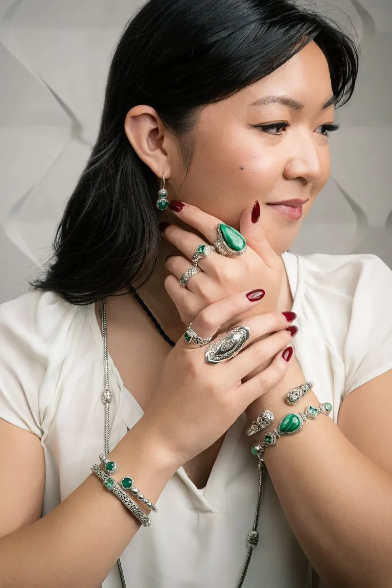 Faith in the Unseen Tip-to-Tip Bracelet? in Green Onyx