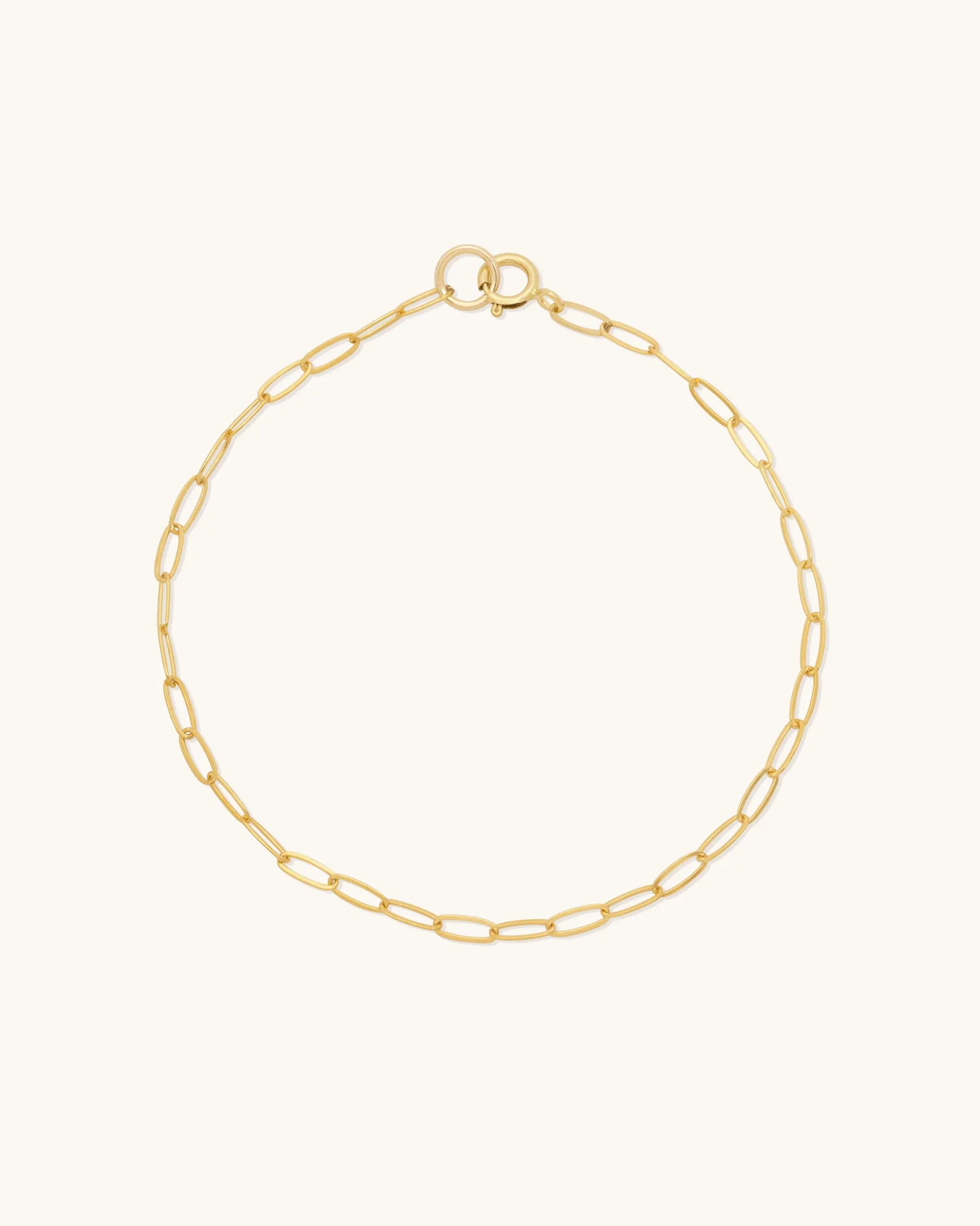 Flat Drawn Cable Chain Bracelet