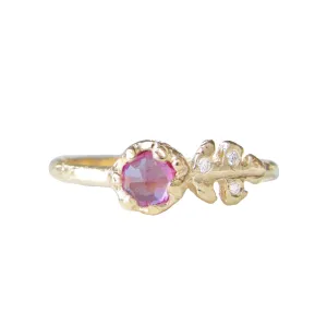 Floret Pink Sapphire Ring