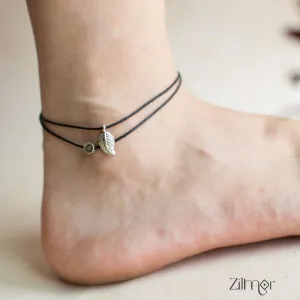 Flower & Leaf Anklet