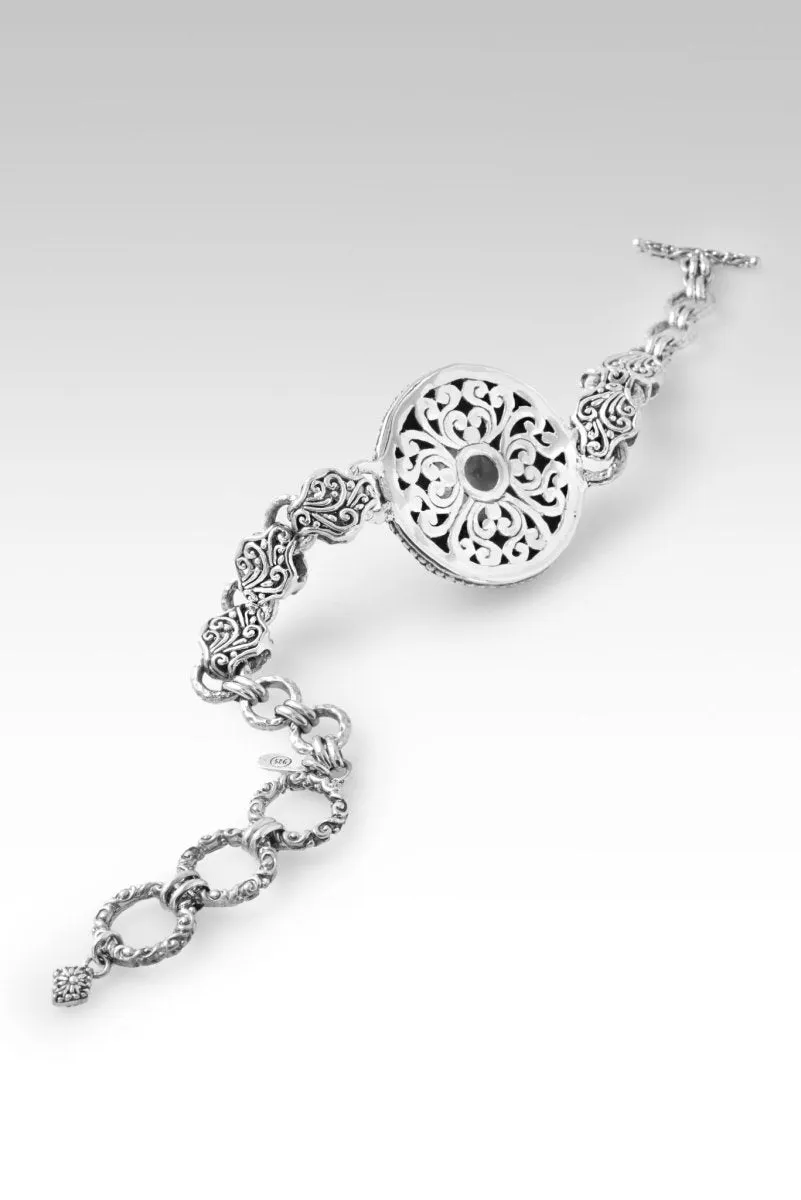 Flowers Bring Peace Bracelet? in White Mabe Pearl