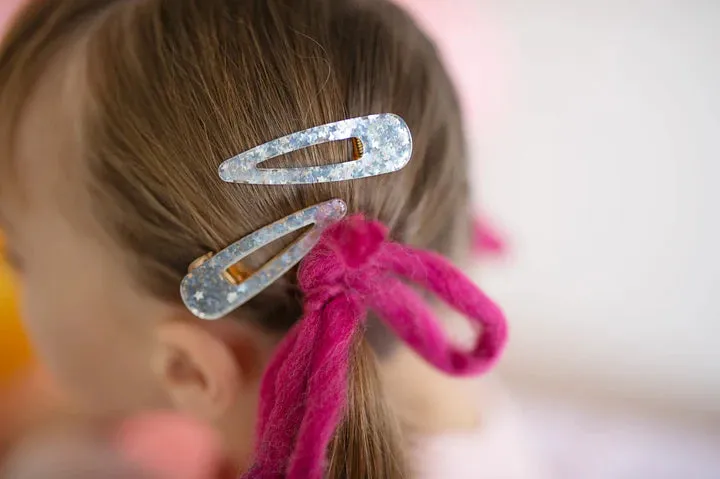 Gel Sparkle Hair Clips