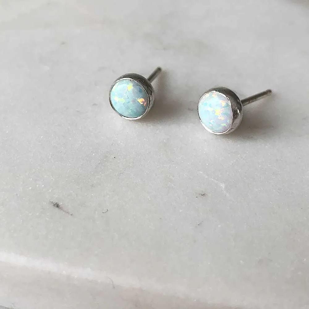 Gemstone Stud Earrings