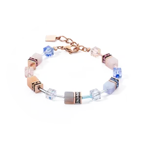 GeoCUBE? Iconic Precious bracelet light blue-beige
