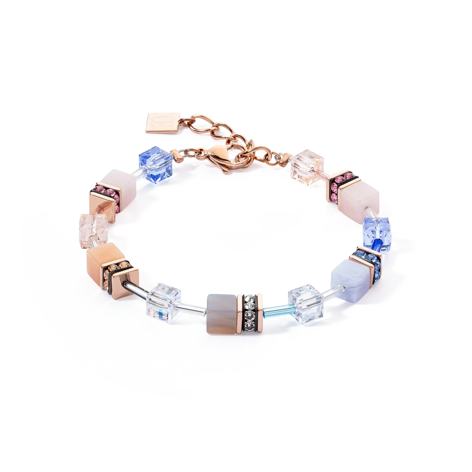 GeoCUBE? Iconic Precious bracelet light blue-beige
