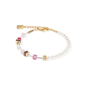 GeoCUBE? Mini Fusion Pearls Bracelet gold-rose