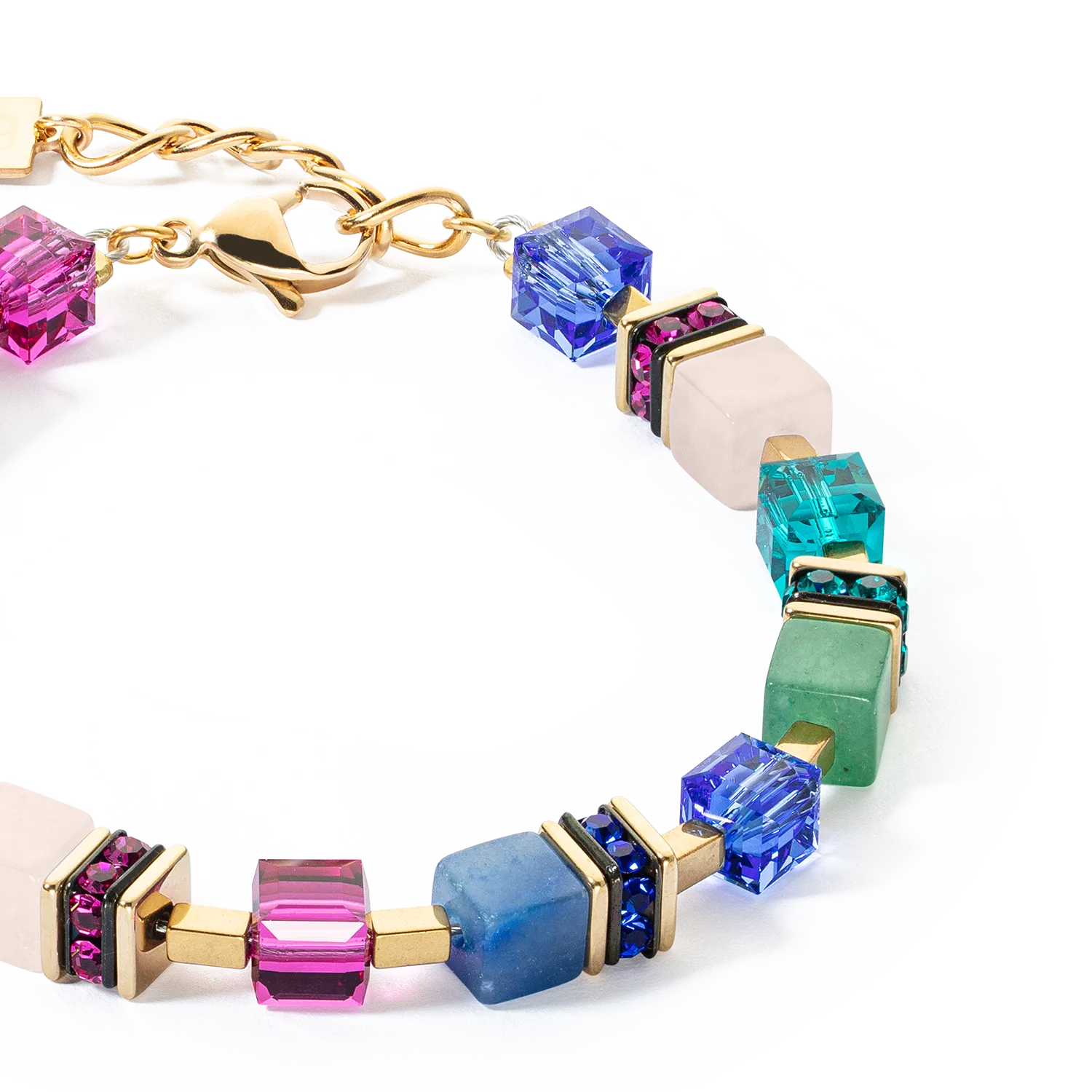 GeoCUBE? Precious Statement bracelet gold-multicolour