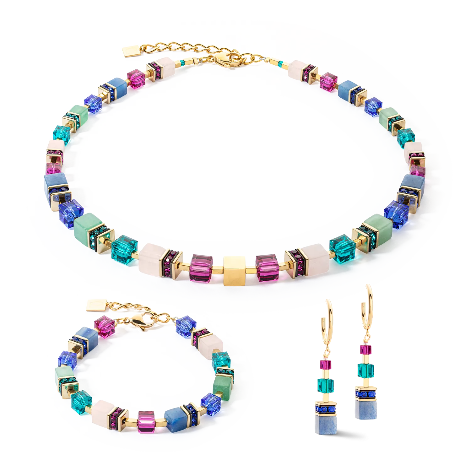 GeoCUBE? Precious Statement bracelet gold-multicolour