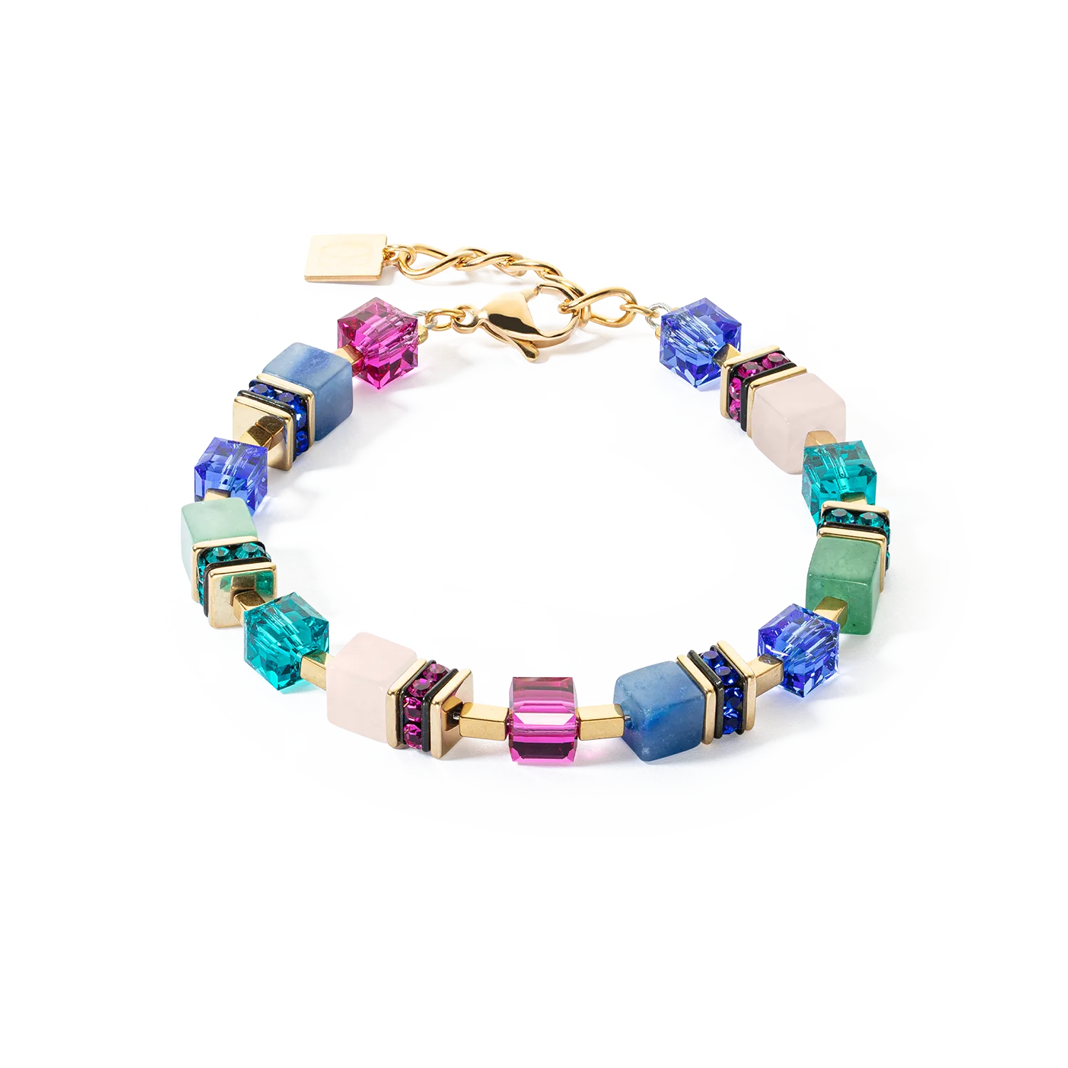 GeoCUBE? Precious Statement bracelet gold-multicolour