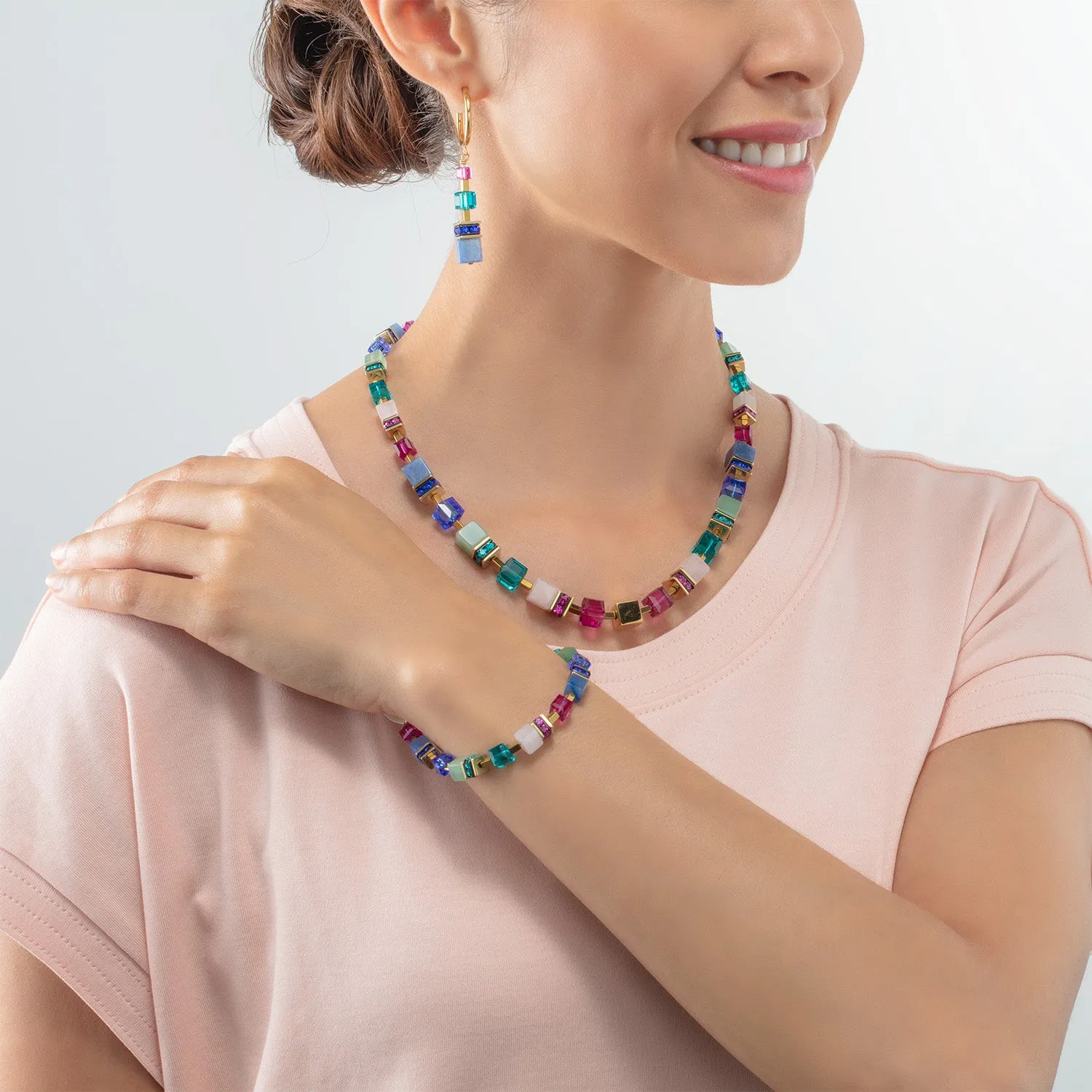 GeoCUBE? Precious Statement bracelet gold-multicolour