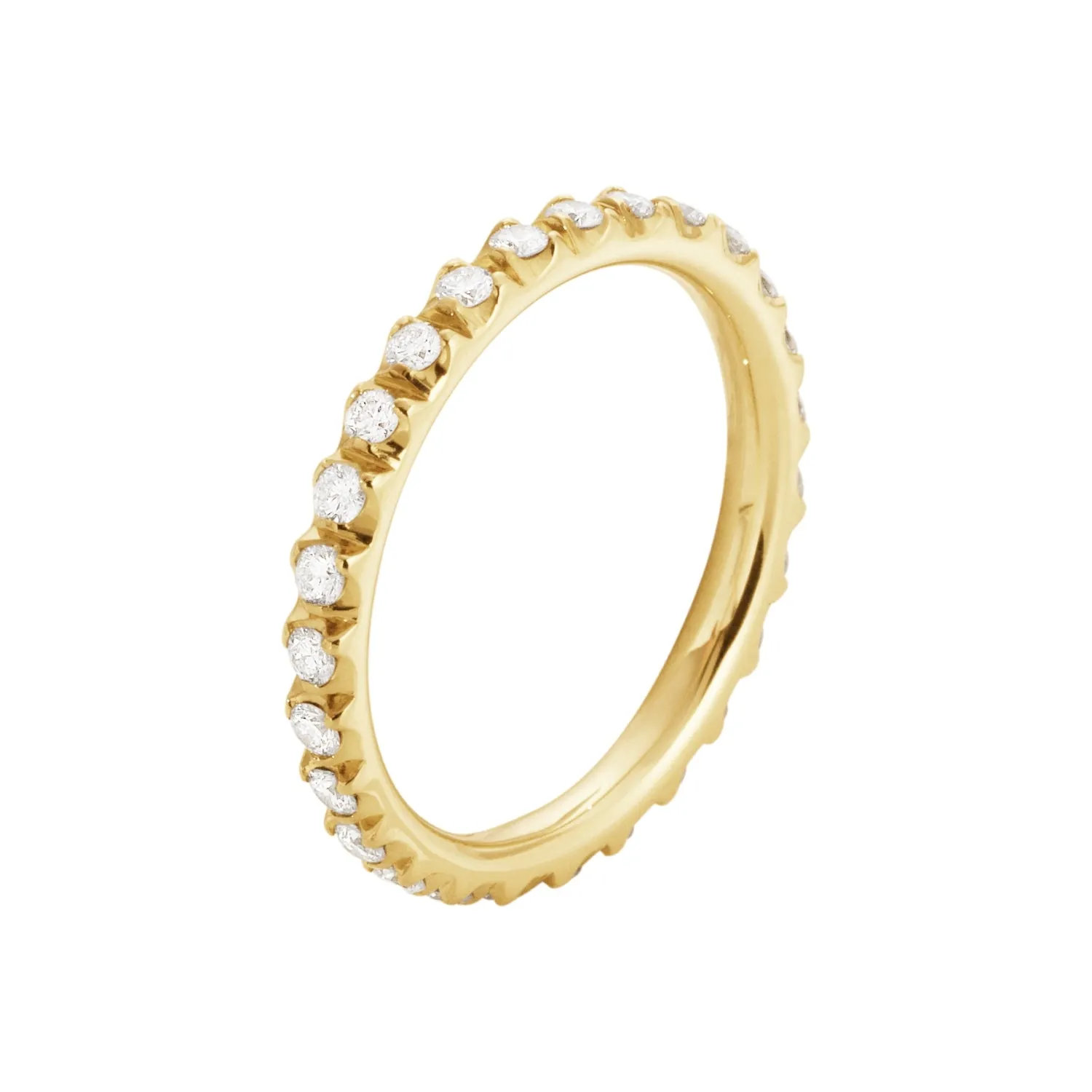 Georg Jensen Signature 18ct Yellow Gold Diamond Large Ring