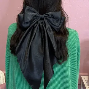 Glammed Up Solid Color Hair Bow