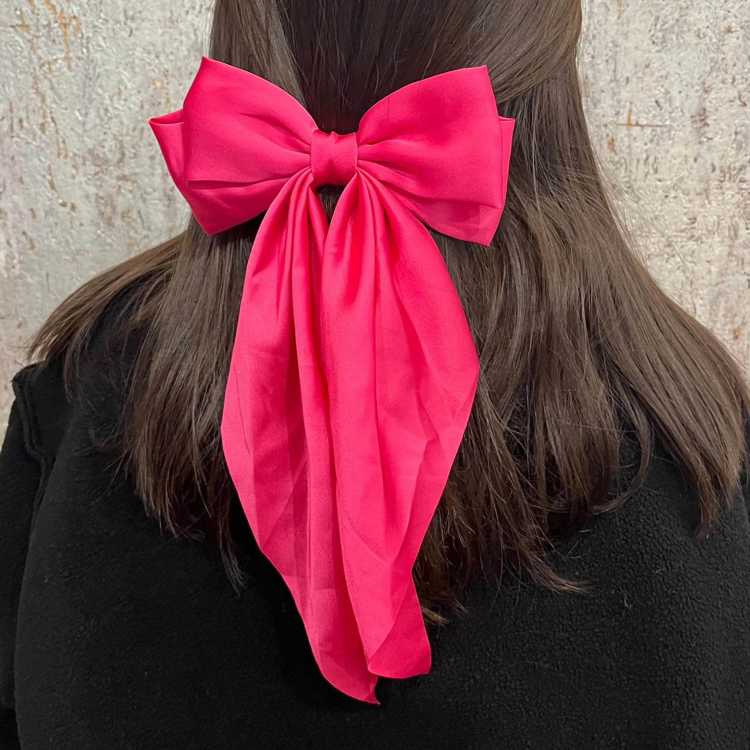 Glammed Up Solid Color Hair Bow