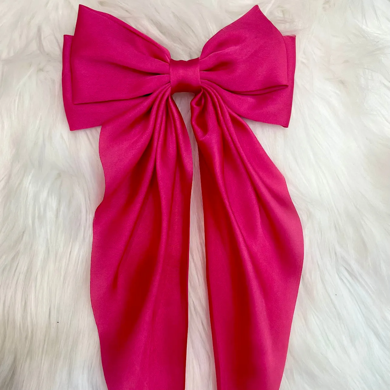 Glammed Up Solid Color Hair Bow