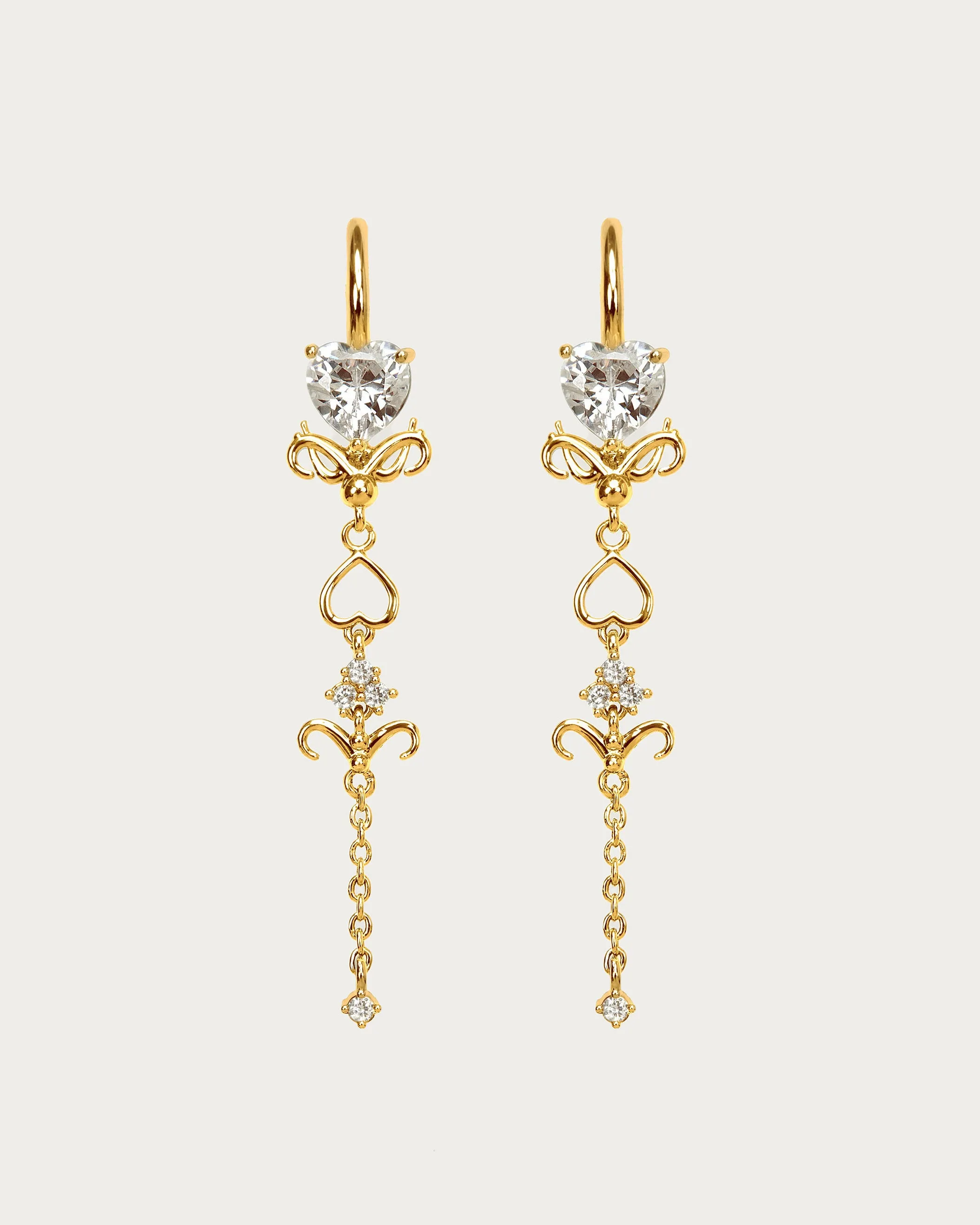 Gold Dripping Earrings