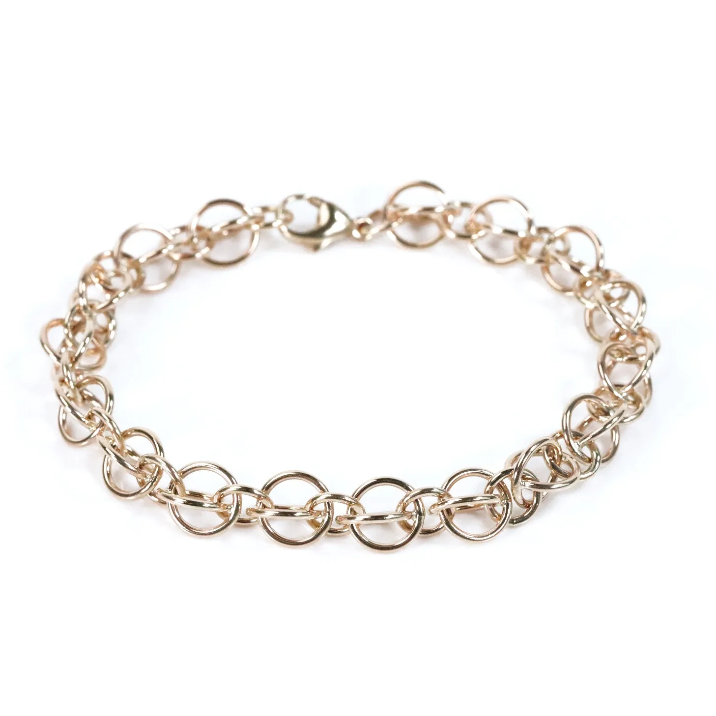 Gold Handmade Rain Chain Bracelet
