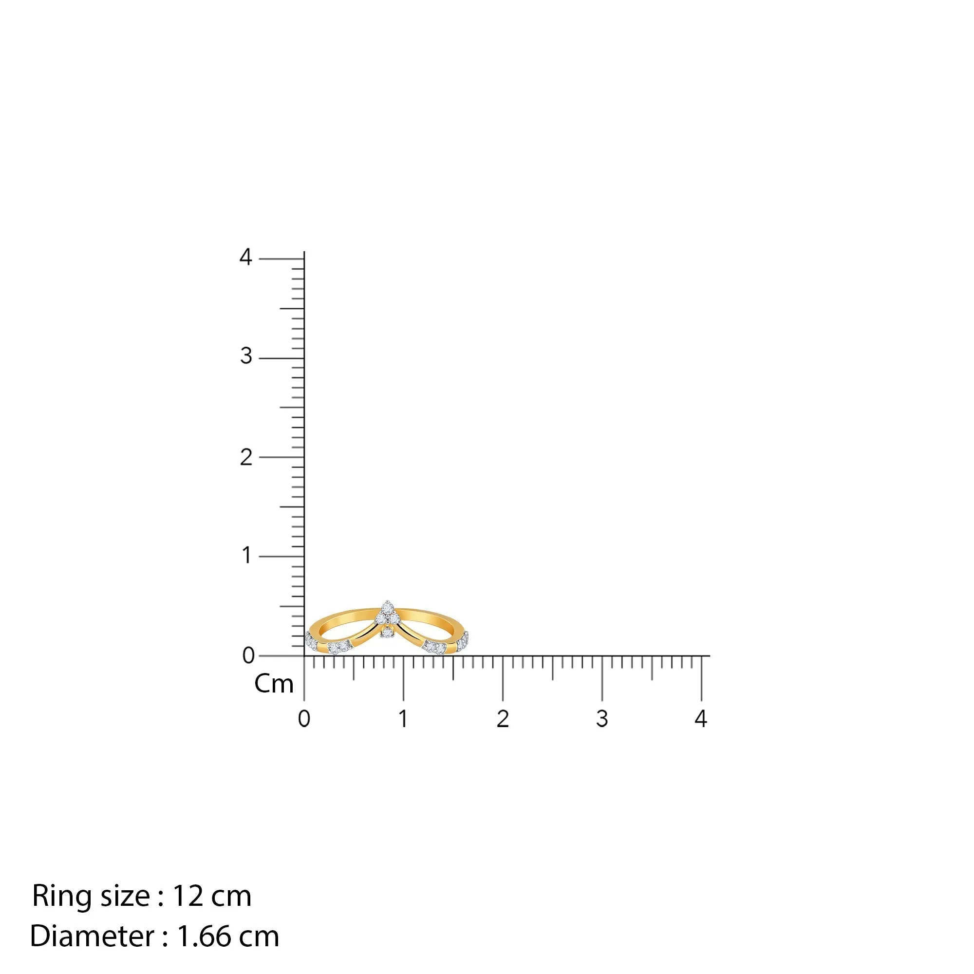 Gold Nora Vanki Diamond Ring