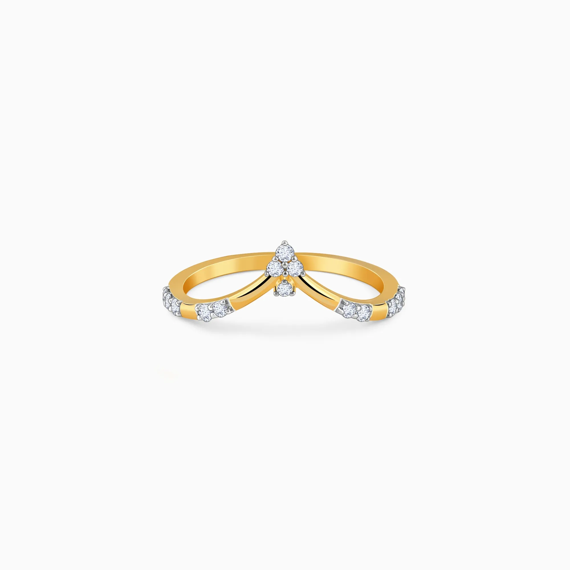 Gold Nora Vanki Diamond Ring