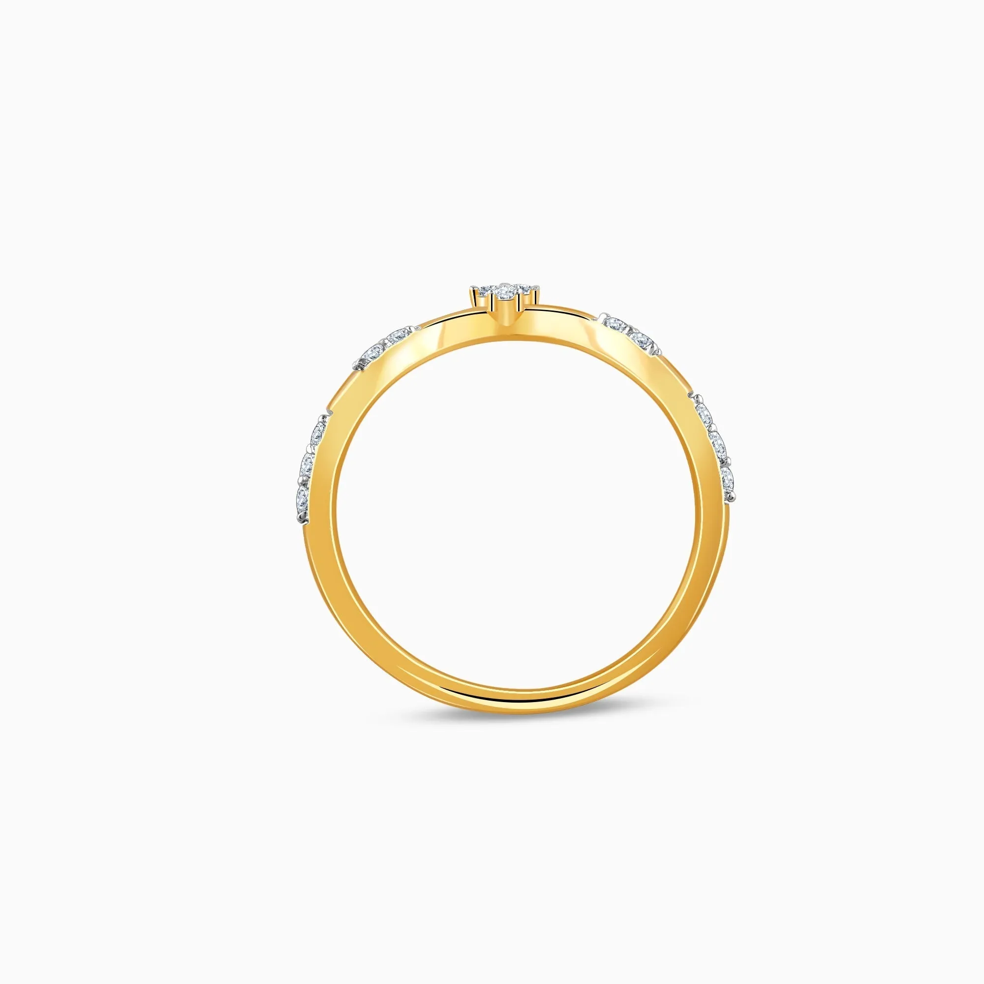 Gold Nora Vanki Diamond Ring