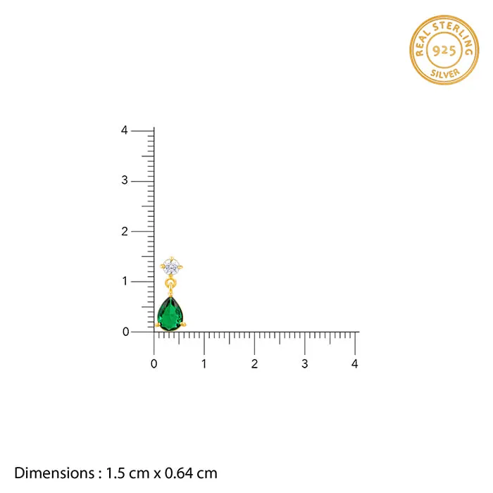Golden Green Enigma Earrings
