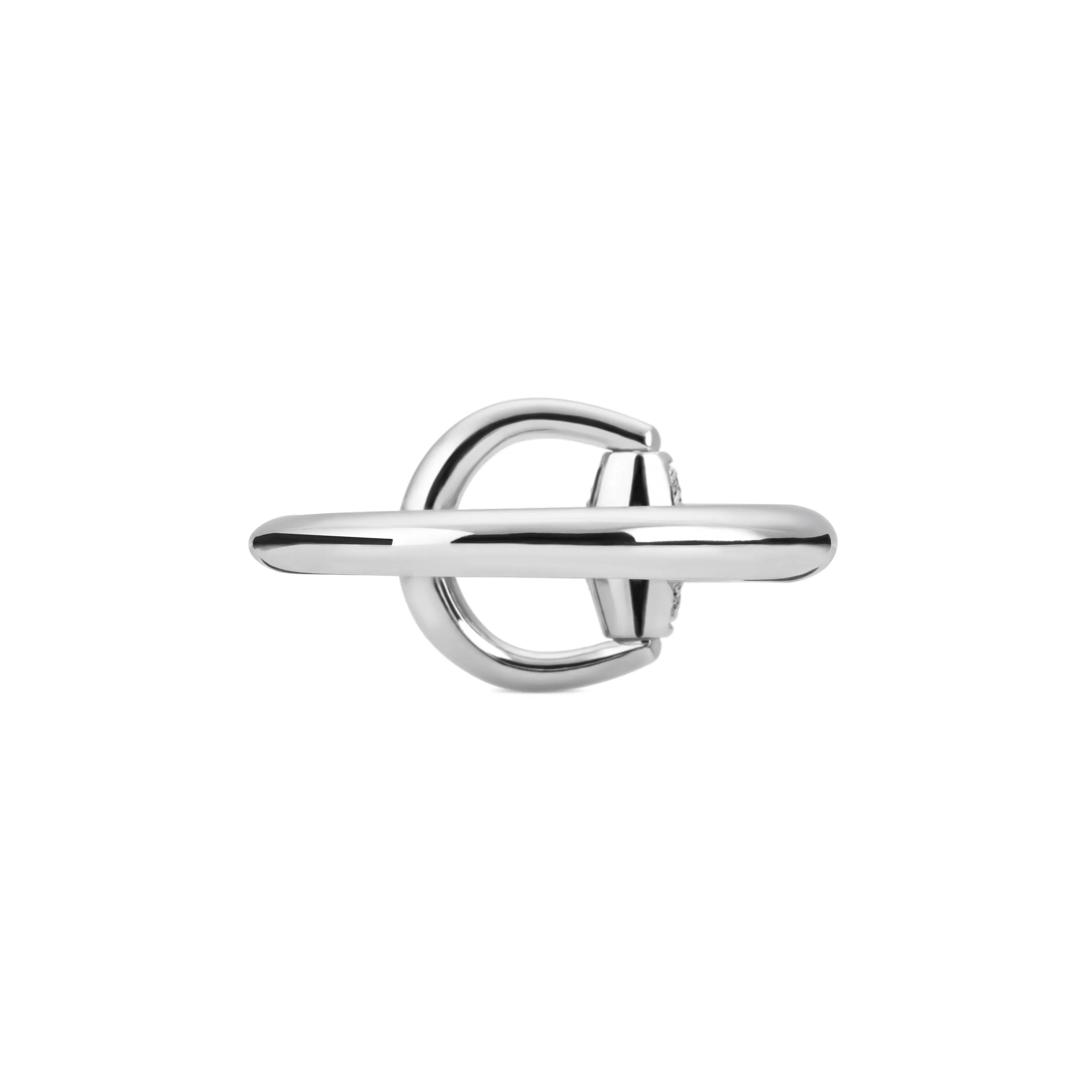 Gucci Horsebit 18ct White Gold and Diamond Ring