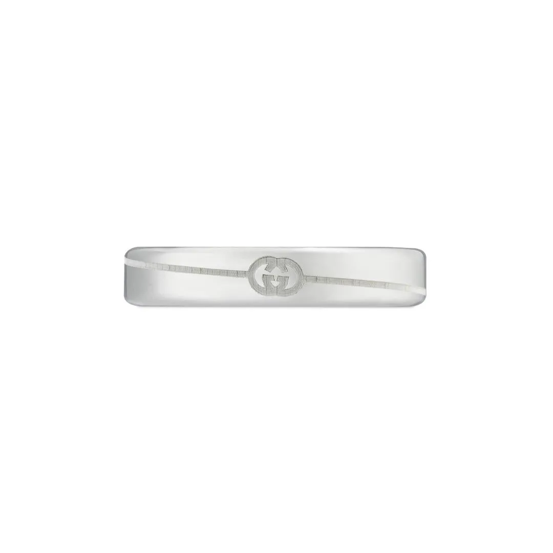 Gucci Tag Sterling Silver 4mm Ring