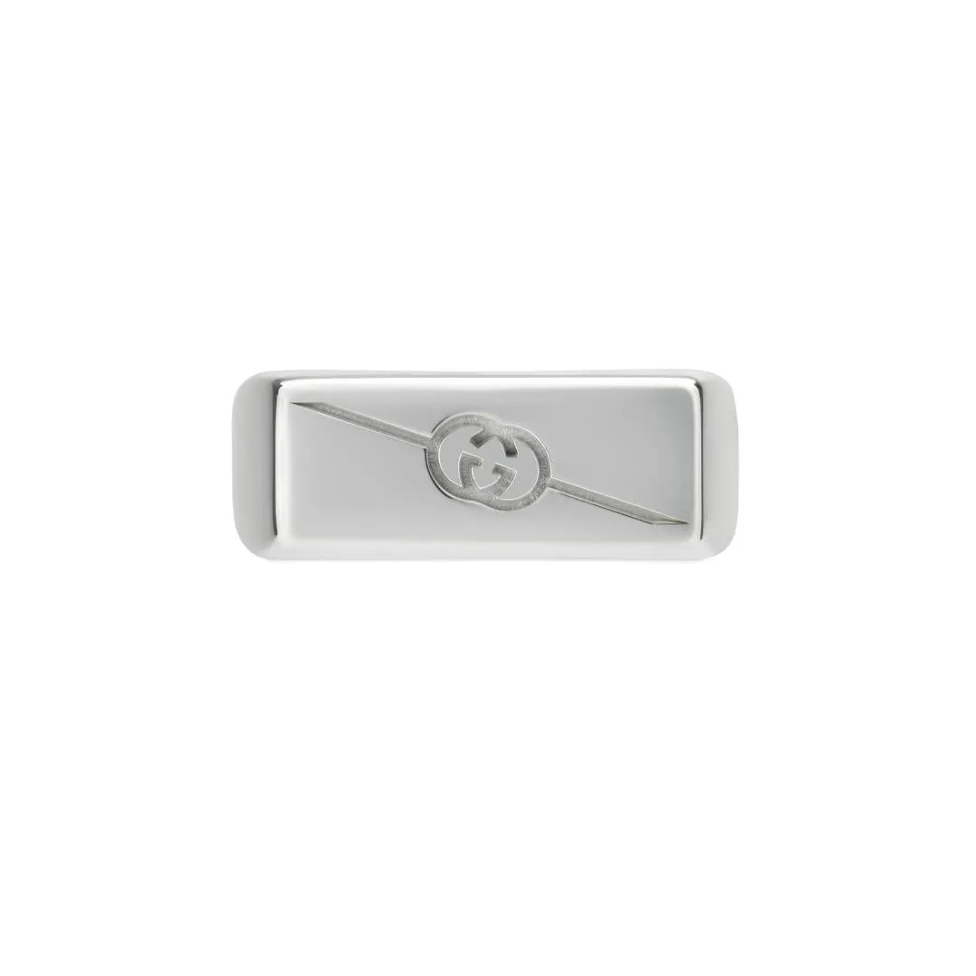Gucci Tag Sterling Silver Ring D