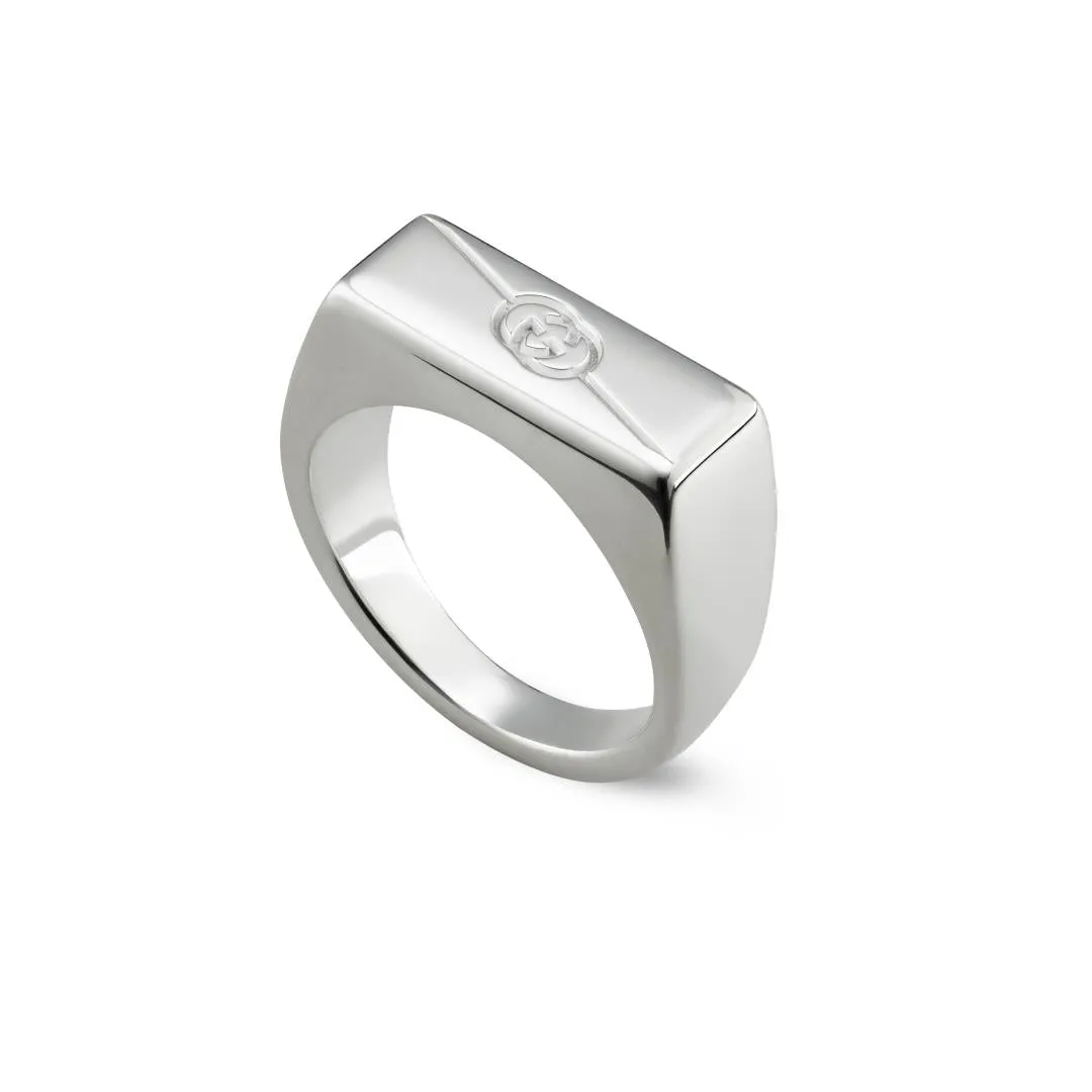 Gucci Tag Sterling Silver Ring D