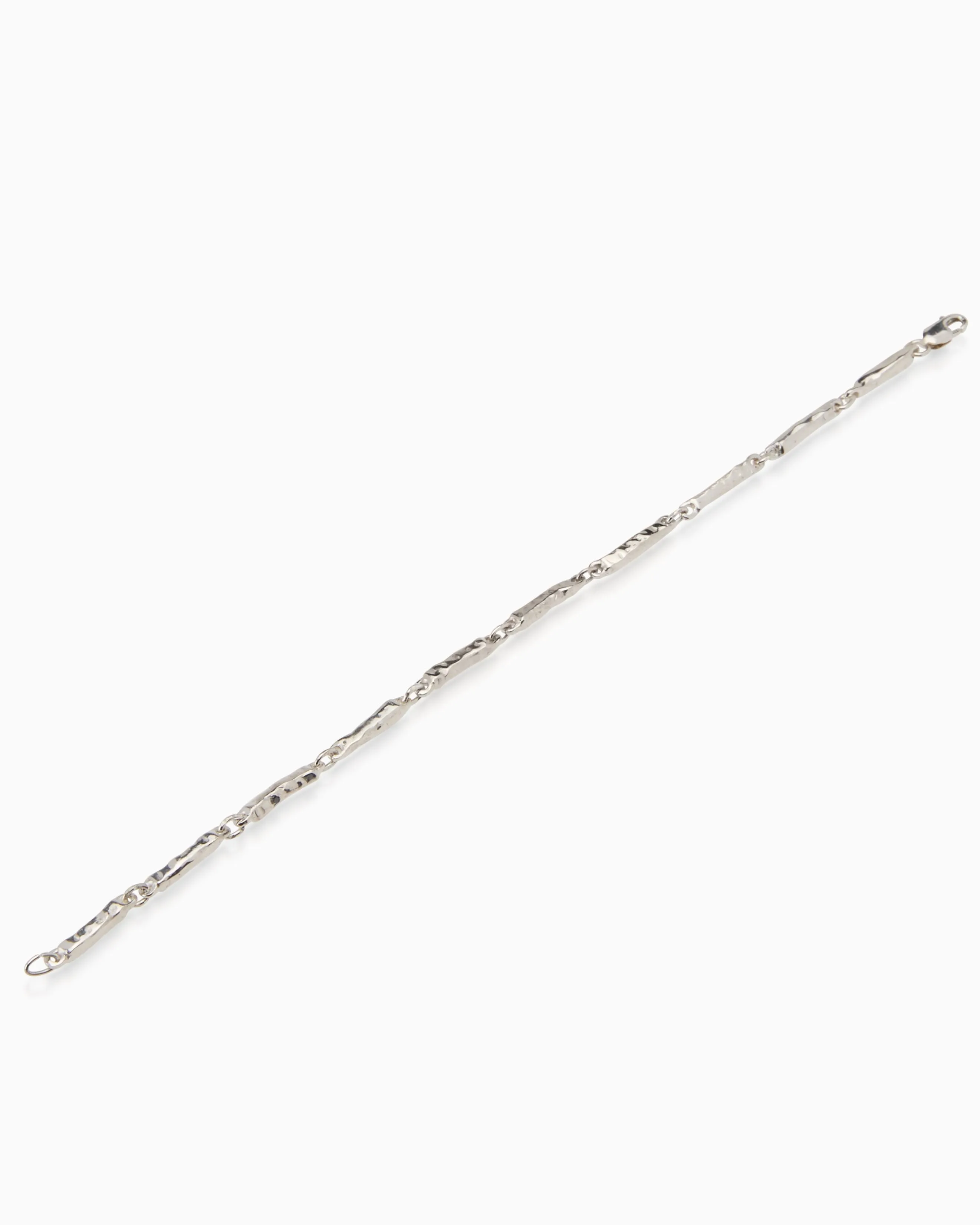 Hammered Bracelet Medium | Silver