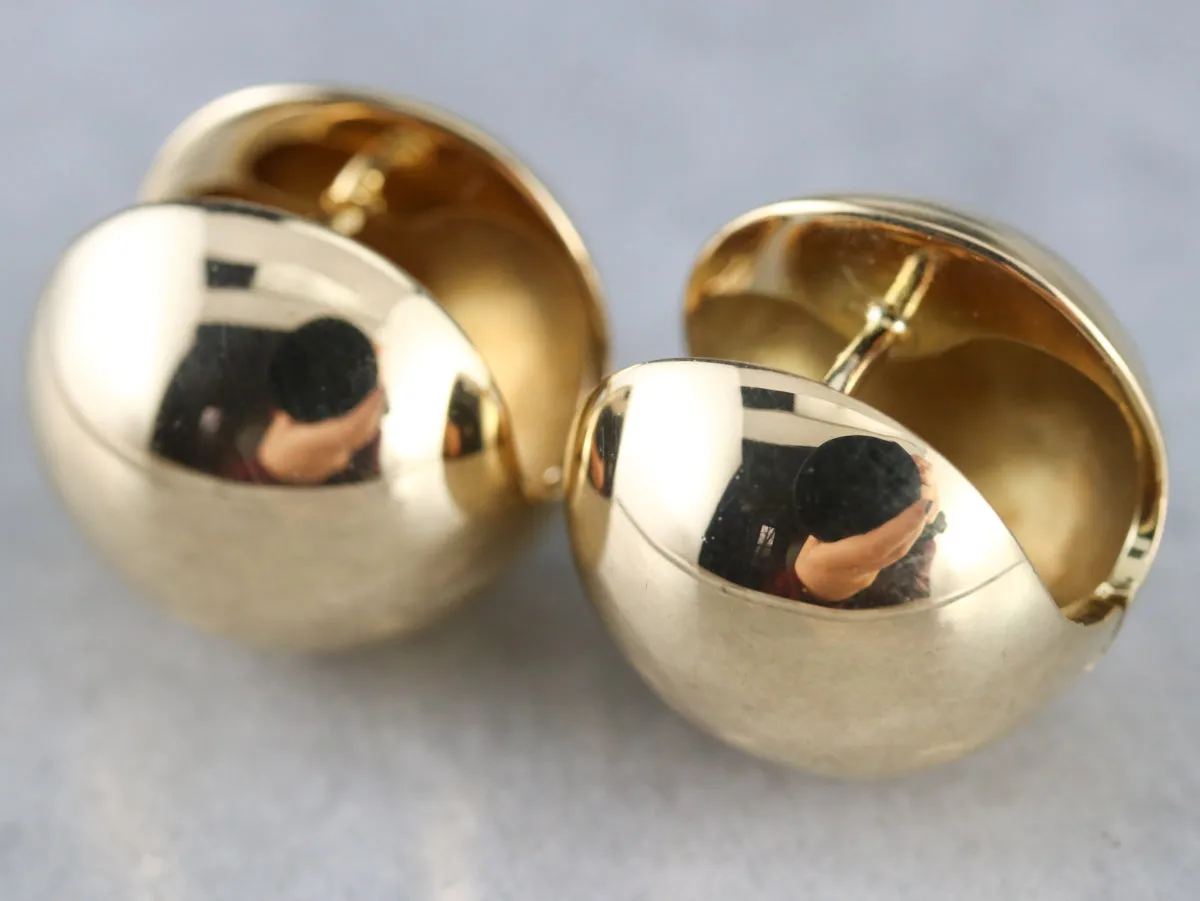 High Karat Gold Huggy Hoop Earrings