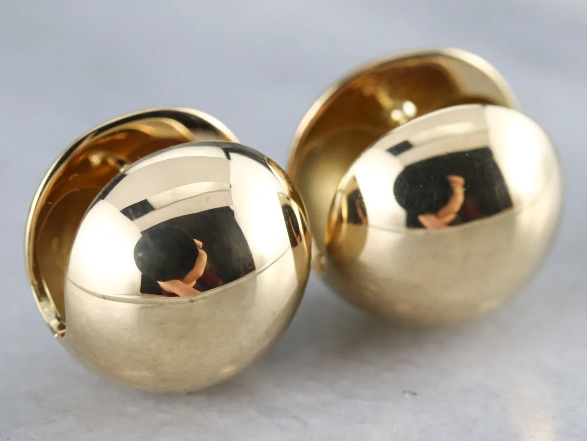 High Karat Gold Huggy Hoop Earrings
