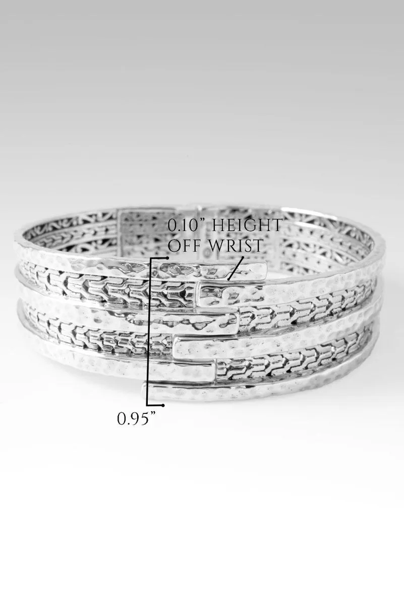 His Strength, Not Ours Tip-to-Tip Bangle? in Chainlink