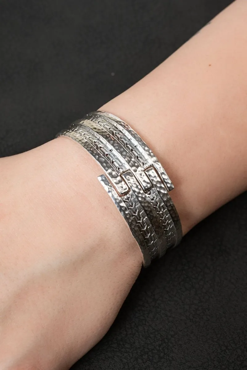 His Strength, Not Ours Tip-to-Tip Bangle? in Chainlink