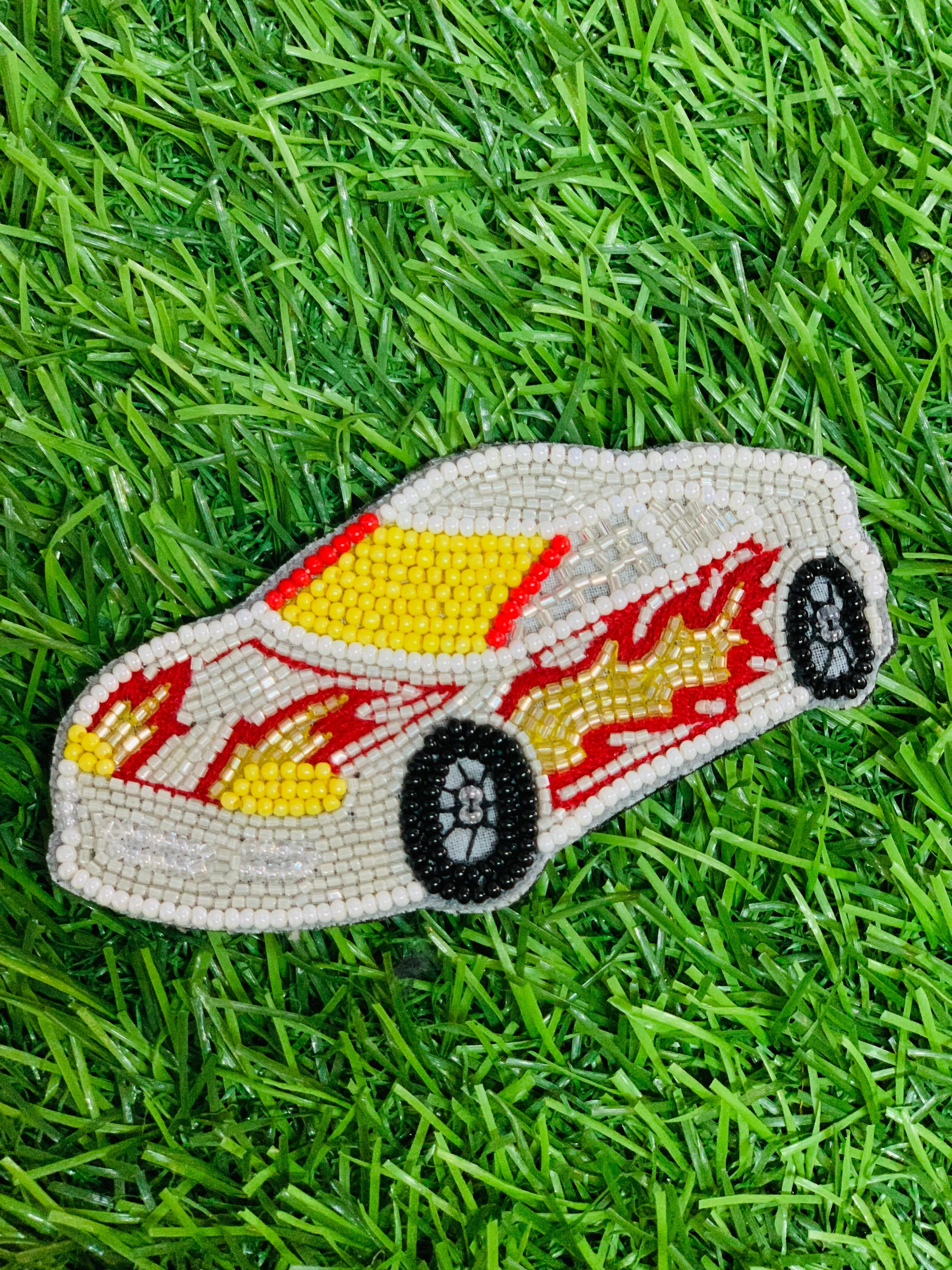 Hot Wheels Racing Car Brooch
