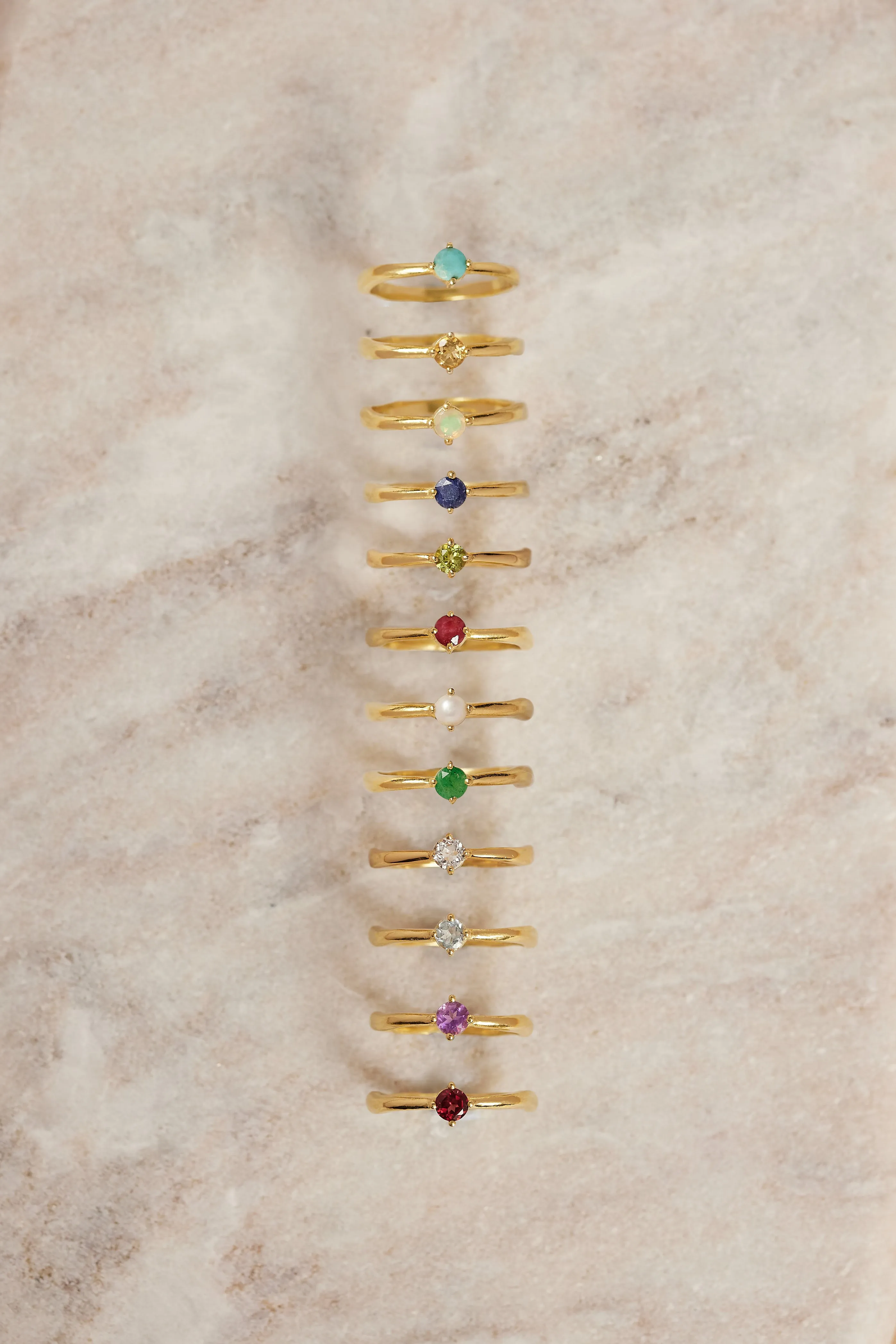 June Pearl Gold Birthstone Ring