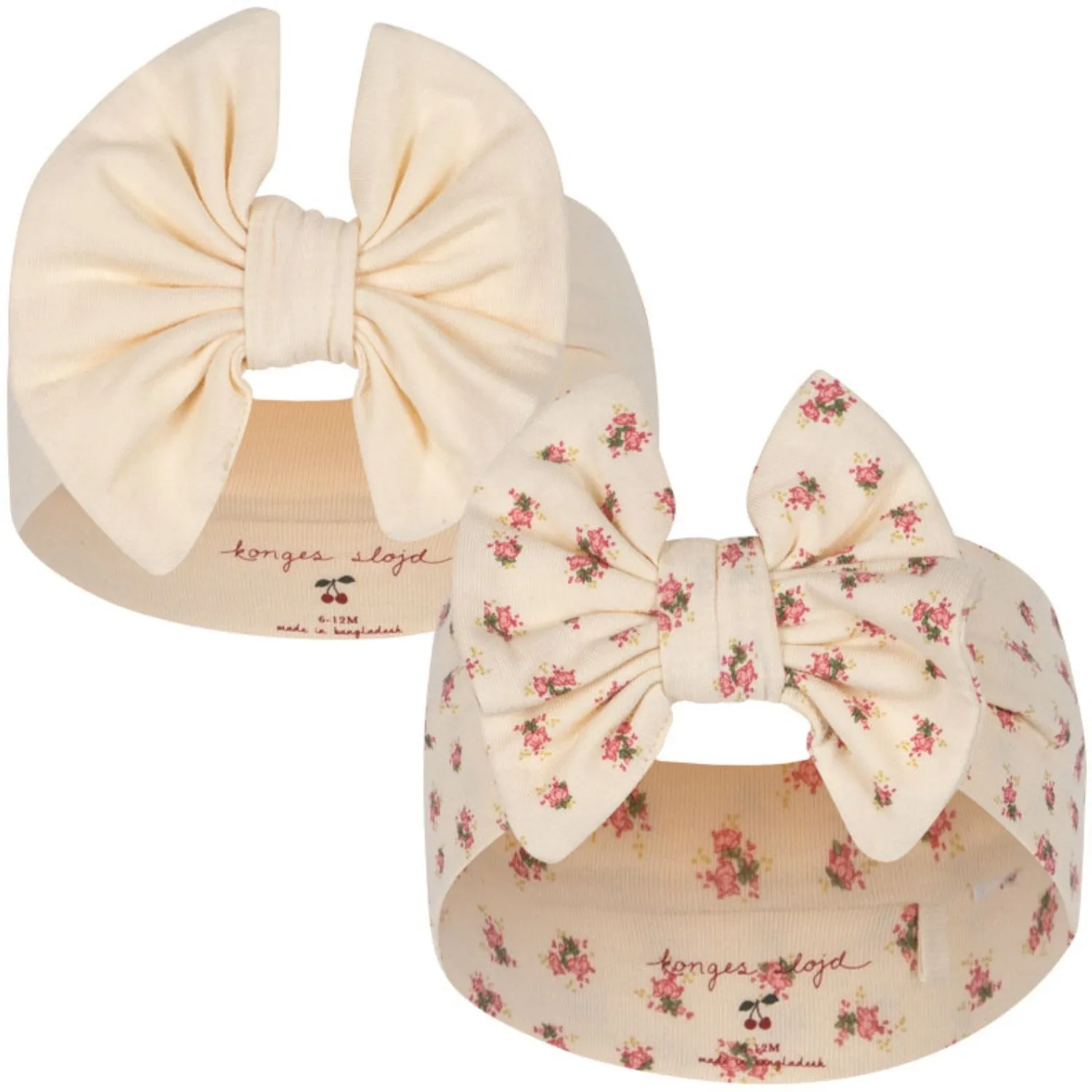 Konges Sl?jd Buttercream/Bloomie Basic 2 Pack New Bambi Bonnet Gots
