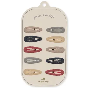 Konges Sljd Flame Scarlet 10-Pack Hair Clip Scallop
