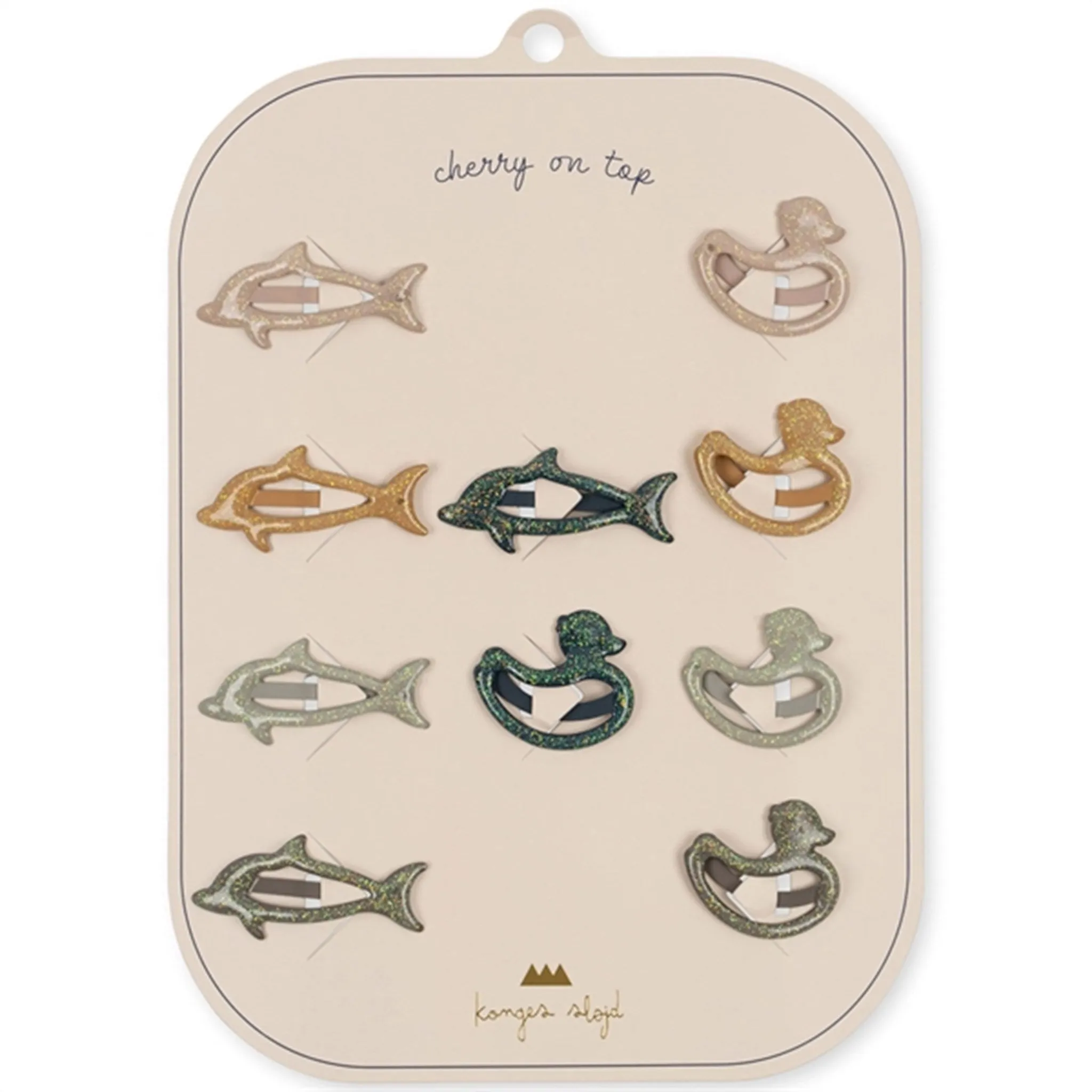 Konges Sljd Hair Clips Junior Mix 10-pack Animal