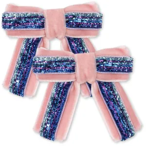 Konges Sl?jd Mellow Rose 2 Pack Velvet Bow Hair Clips