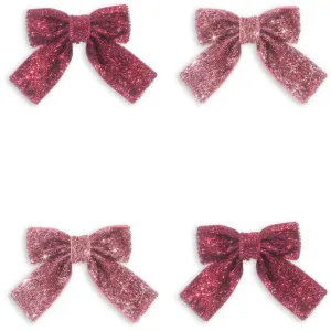 Konges Sl?jd Pink Mix 4 Pack Glitter Bow Hair Clips